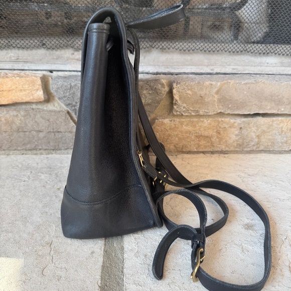 Coach Vintage Black Leather Daypack No. 9791 - Picture 7 of 11